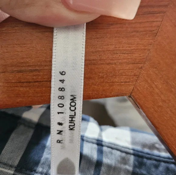 KÜHL Women's Plaid Button Down Shirt Small Blue White Lightweight Top. - Picture 10 of 12